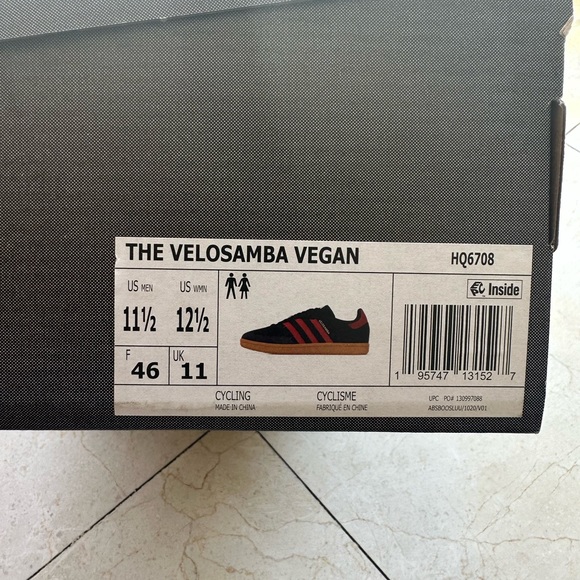 Navy and Red Adidas Velosambas - Picture 2 of 2